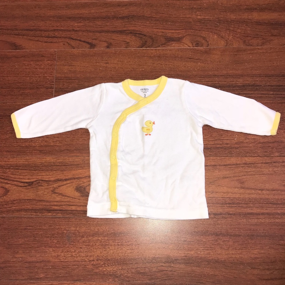 GUC 💚 CARTERS 3 MONTHS | Yellow Duckie Shirt Top